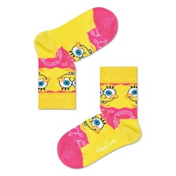 чорапи,детски,чорапи,happy,socks,hs312,b,sponge,bob,say,cheese,burger,socks,yellow,(multicolor)