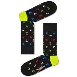 чорапи,мъжки,чорапи,happy,socks,hs487,r,palm,socks,multicolor,(black)