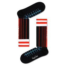 чорапи,мъжки,чорапи,happy,socks,hs508,r,grid,stripe,socks,black,(multicolor)