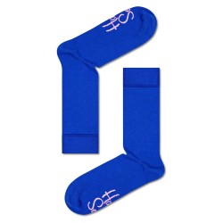чорапи,мъжки,чорапи,happy,socks,hs605,r,solid,rib,socks,blue,(multicolor)
