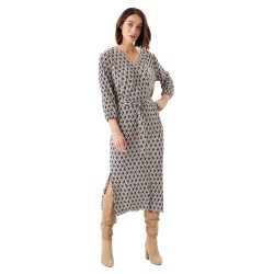 рокля,дамски,поли,и,рокли,garcia,g30085,3,4,sleeve,midi,dress,beige,(soft,kit)
