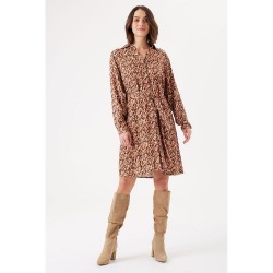 рокля,дамски,поли,и,рокли,garcia,h30281,long,sleeve,dress,brown