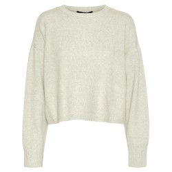 блуза,дамски,пуловери,дамски,плетени,дрехи,vero,moda,doffy,petite,sweater,beige,(birch,detail,w.,melange)