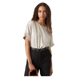 дамски,блузи,дамски,ризи,vero,moda,merle,short,sleeve,blouse,beige,(pumice,stone)
