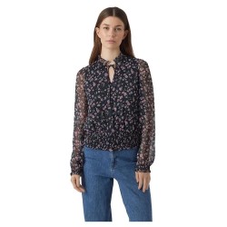 дамски,блузи,дамски,ризи,vero,moda,milla,long,sleeve,blouse,black,(black,aop,medium,flower)