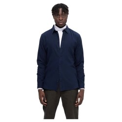 риза,с,дълъг,ръкав,мъжки,ризи,selected,slimowen,flannel,long,sleeve,shirt,blue