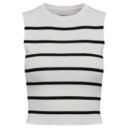 тениска,дамски,тениски,only,majli,sleeveless,t,shirt,beige,(cloud,dancer,stripes,black)