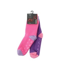 Детски чорапи Lenz Kids Rubber Print Half long socks 2 pairs - Pink (Violett / Pink) детски,чорапи,мъжки,чорапи,дамски,чорапи,lenz,kids,rubber,print,half,long,socks,2,pairs,pink,(violett,pink)
