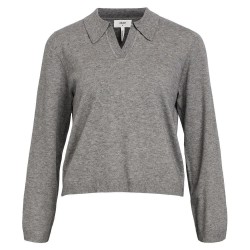 блуза,дамски,пуловери,дамски,плетени,дрехи,object,thess,v,neck,sweater,grey,(medium,grey,melange)
