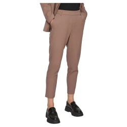 панталони,дамски,панталони,vila,varone,slim,fit,high,waist,pants,brown,lentil,(brown)