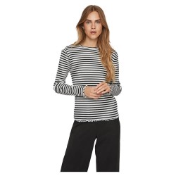 тениска,дамски,тениски,vila,thessa,long,sleeve,t,shirt,white,blue,black,(black,stripes,cloud,dancer)