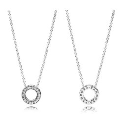 бижутерия,pandora,397436cz,necklace,silver,(silver)