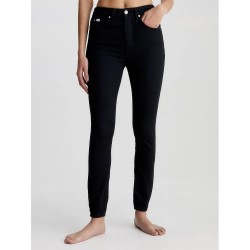 Дънки Calvin klein jeans Super Skinny Ankle Fit high waist jeans - Black (Denim Black) дънки,дамски,панталони,calvin,klein,jeans,super,skinny,ankle,fit,high,waist,jeans,black,(denim,black)