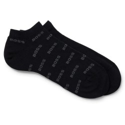 чорапи,мъжки,чорапи,boss,as,allover,10258216,socks,2,pairs,black,(black)