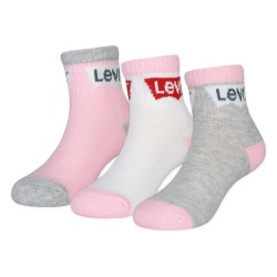 чорапи,детски,чорапи,levi´s,®,batwing,half,long,socks,3,units,pink,(multicolor)