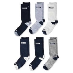 чорапи,детски,чорапи,levi´s,®,box,tab,long,socks,6,units,dress,blues,(multicolor)