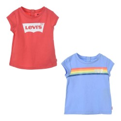 тениска,детски,тениски,levi´s,®,iconic,short,sleeve,t,shirt,2,units,pink,(pink)