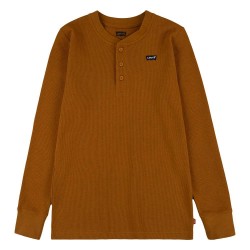 тениска,детски,тениски,levi´s,®,thermal,henley,knit,long,sleeve,t,shirt,brown,(cathay,spice)