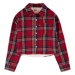 тениска,детски,тениски,levi´s,woven,long,sleeve,round,neck,t,shirt,red