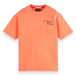 тениска,мъжки,тениски,scotch,&,soda,174574,short,sleeve,t,shirt,orange,(neon,orange)