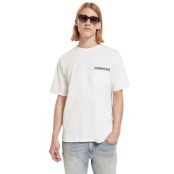 тениска,мъжки,тениски,scotch,&,soda,175153,short,sleeve,t,shirt,white,(off,white)