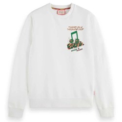блуза,мъжки,пуловери,scotch,&,soda,175379,sweatshirt,white