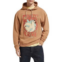 суичър,мъжки,пуловери,scotch,&,soda,artwork,hoodie,brown,(camel)