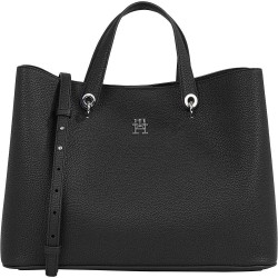 чанта,всички,чанти,tommy,hilfiger,emblem,satchel,bag,black