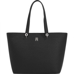 пазарска,чанта,всички,чанти,tommy,hilfiger,emblem,shopper,bag,black