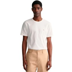 тениска,мъжки,тениски,gant,2003184,regular,fit,short,sleeve,t,shirt,white