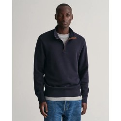блуза,мъжки,пуловери,gant,sacker,rib,half,zip,sweater,blue