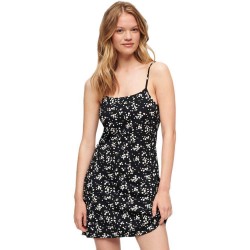 потник,дамски,поли,и,рокли,superdry,printed,cami,jersey,long,sleeve,short,dress,multicolor