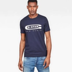 тениска,мъжки,тениски,g,star,graphic,4,ribbed,neck,short,sleeve,t,shirt,sartho,blue,(blue)