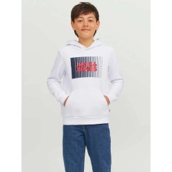 суичър,детски,блузи,jack,&,jones,corp,logo,hoodie,white
