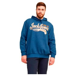 суичър,мъжки,пуловери,jack,&,jones,logo,2,plus,size,hoodie,blue,(ensign,blue,detail,melange)