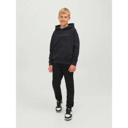 суичър,детски,блузи,jack,&,jones,star,hoodie,black,fit,loose,(black)