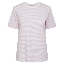тениска,дамски,тениски,pieces,ria,fold,up,stripes,short,sleeve,t,shirt,pink,(bright,white,stripes,pastel,lavender)