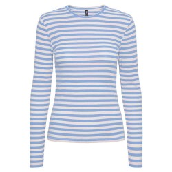 тениска,дамски,тениски,pieces,ruka,long,sleeve,t,shirt,hydrangea,stripes,cloud,dancer,(blue)