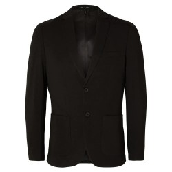 сако,мъжки,сака,selected,slim,delon,jersey,flex,blazer,black