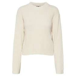 блуза,дамски,пуловери,дамски,плетени,дрехи,vero,moda,hilde,sweater,beige,(birch)