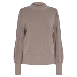 блуза,дамски,пуловери,дамски,плетени,дрехи,yas,fonny,high,neck,sweater,beige