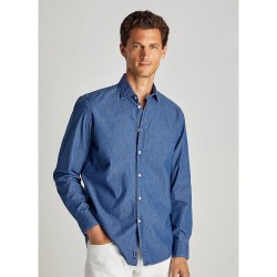 риза,с,дълъг,ръкав,мъжки,ризи,façonnable,clb,spr,indigo,prt,long,sleeve,shirt,indigo,nvy,(blue)