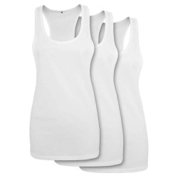 Тениска Build your brand BY020B sleeveless T-shirt 3 units - White (White) тениска,мъжки,тениски,дамски,тениски,build,your,brand,by020b,sleeveless,t,shirt,3,units,white,(white)