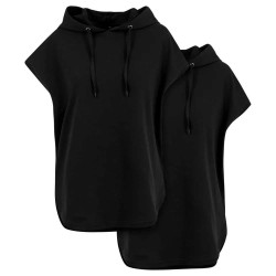 суичър,дамски,блузи,build,your,brand,by034a,short,sleeve,hoodie,2,units,black