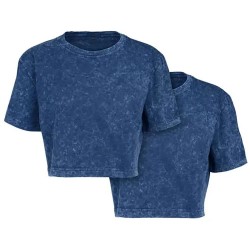 тениска,дамски,тениски,build,your,brand,by054a,short,sleeve,t,shirt,2,units,blue,(indigo,white)