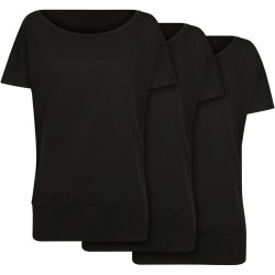тениска,дамски,тениски,build,your,brand,by108b,short,sleeve,t,shirt,3,units,black,(black)