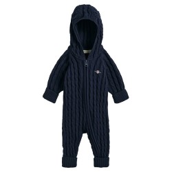 бебешки,гащеризон,детски,облекла,за,момчета,gant,cable,shield,one,piece,baby,jumpsuit,black