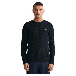 блуза,мъжки,пуловери,gant,cable,sweater,evening,blue,(black)