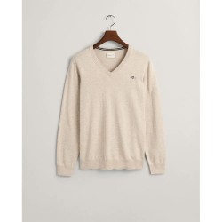 блуза,мъжки,пуловери,gant,classic,sweater,light,beige,melange,(beige)