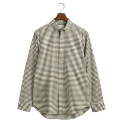 риза,с,дълъг,ръкав,мъжки,ризи,gant,reg,gingham,long,sleeve,shirt,juniper,green,(green)